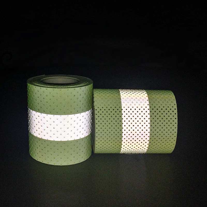 沖孔阻燃反光布